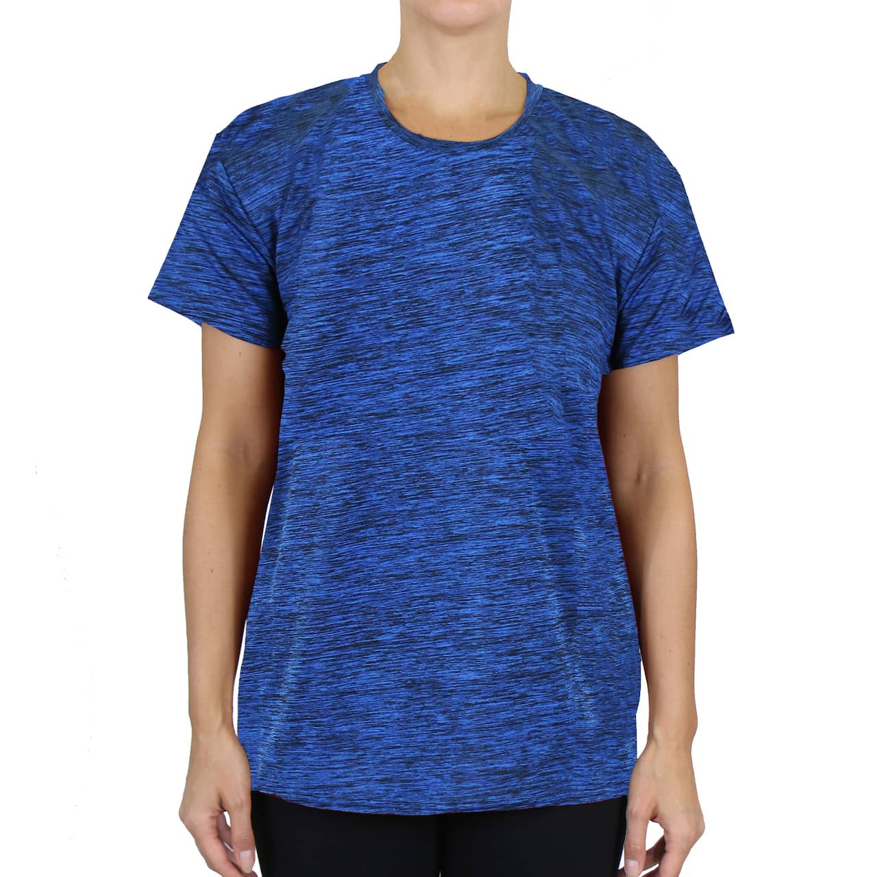 Galaxy By Harvic Women's Loose Fit Short Sleeve Moisture Wicking Wrinkle Free Performance Tee